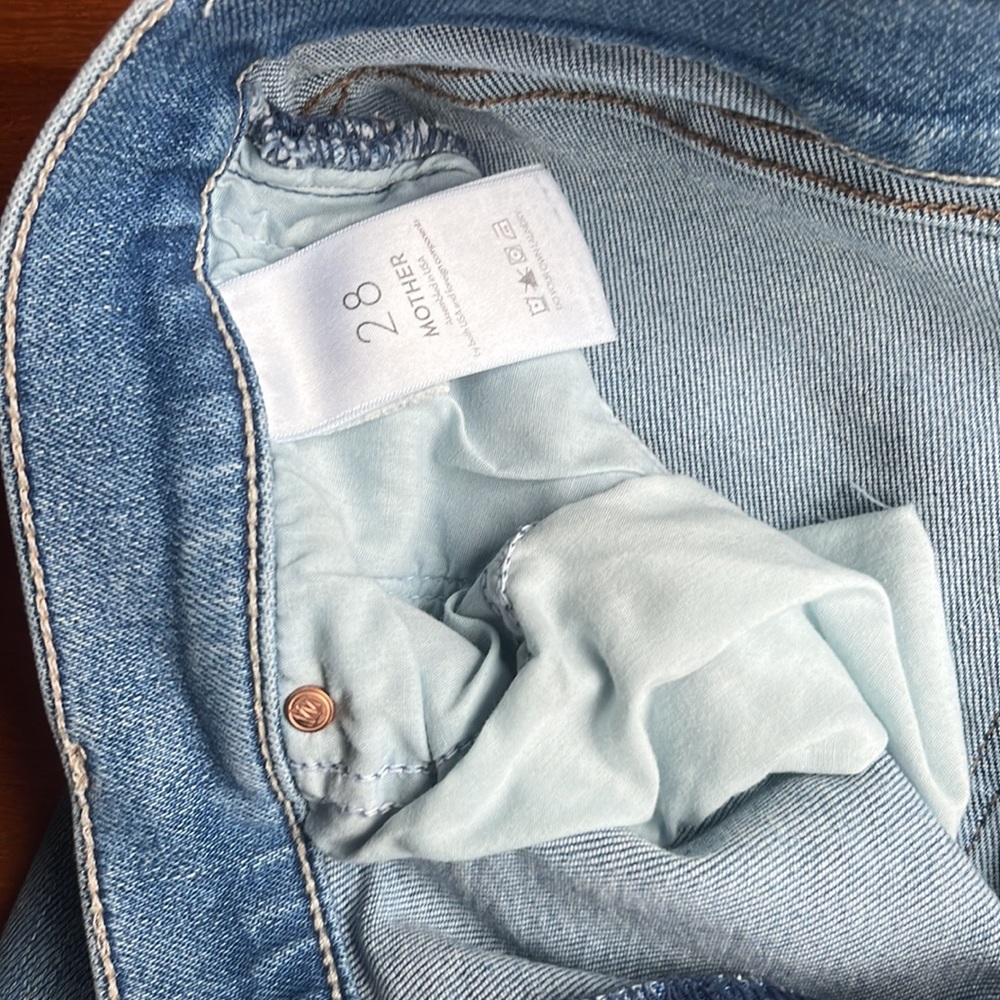 MOTHER The Tripper Ankle Fray Jeans Size 28, EUC - Picture 5 of 8